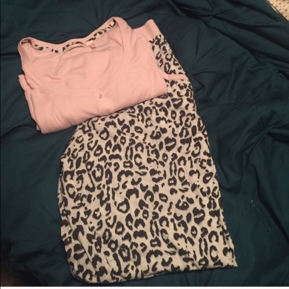 Worn once VS Pajamas with matching sleep mask