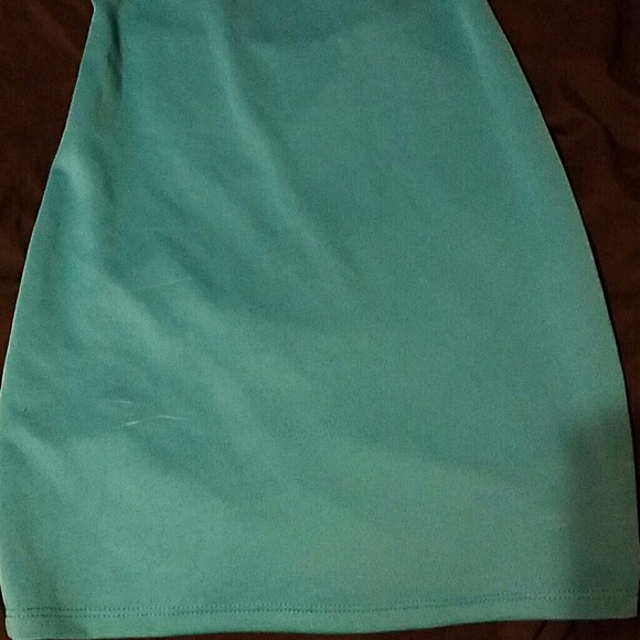 Teal and black dress - Picture 2 of 3