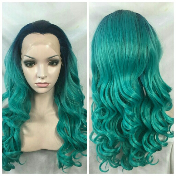 Ombre Green Beauty Wig 22-24 inches!!