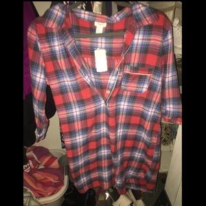 Forever 21 plaid night gown