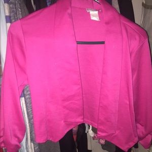 Pink cropped blazer