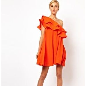 Asos extreme ruffle dress