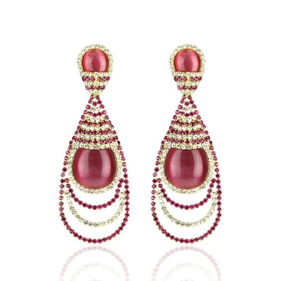 Earrings -Reddish Pink