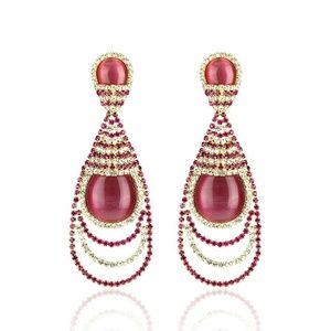 Earrings -Reddish Pink
