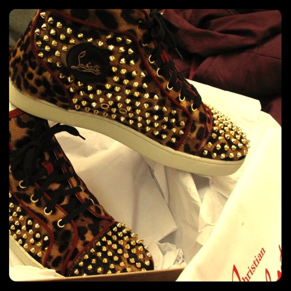 Christian Lou Vuitton Leopard Sneakers