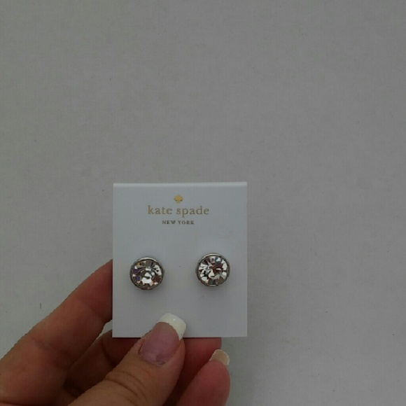 Kate Spade Jewelry - Kate Spade clear earrings