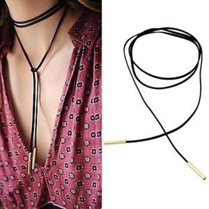 Faux Suede Chokee Necklace ✨