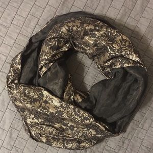 Simply Vera Metallic & Lace Infinity Scarf