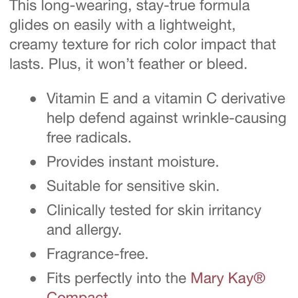 Mary Kay Creme Lipstick color: Red - Picture 2 of 2