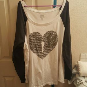 Torrid 5 Heart Long Sleeve shirt