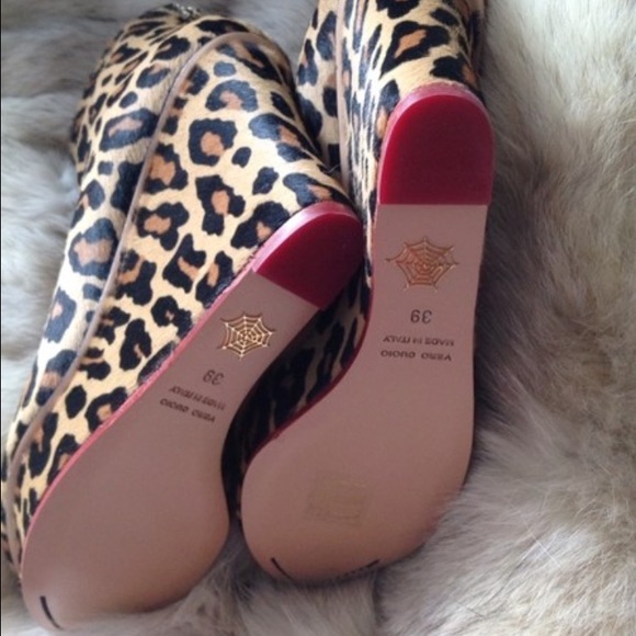 Charlotte Olympia calf hair wedge leopard booties - Picture 2 of 4