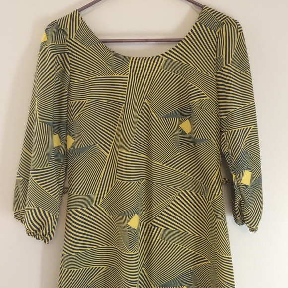 Navy and yellow sundress - Picture 2 of 3