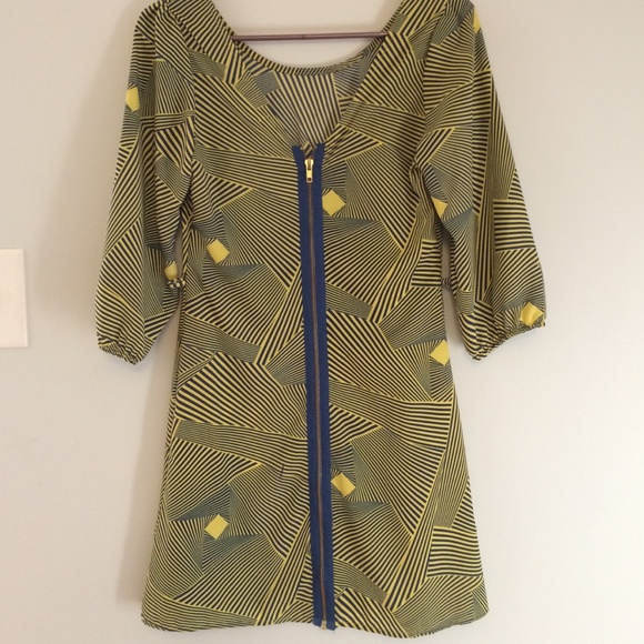 Navy and yellow sundress - Picture 3 of 3