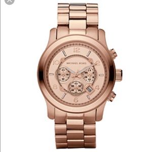 Michael kors large runway watch rose gold