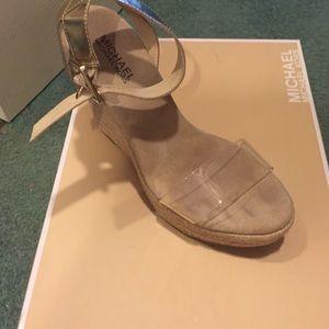Michael kors lucite wedge