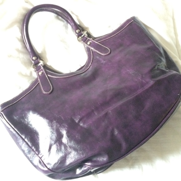Purple patchwork bag - Picture 3 of 4