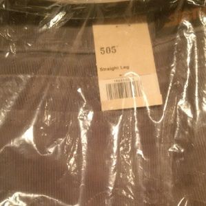 Levi's 505 straight leg corduroy jeans