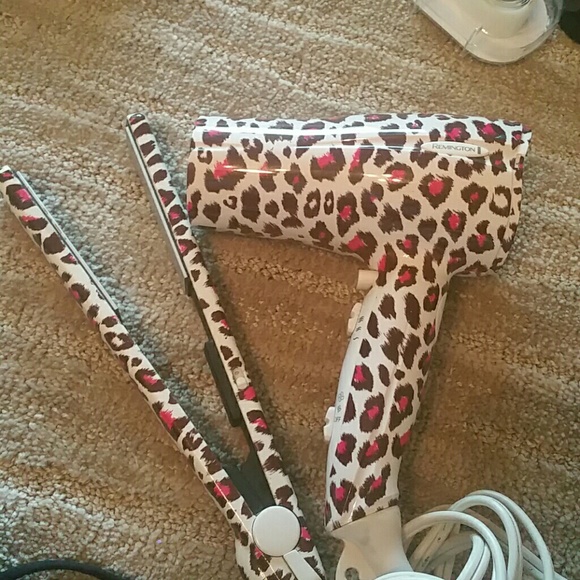 Hair dryer and Flat Iron - Remington - gently used
