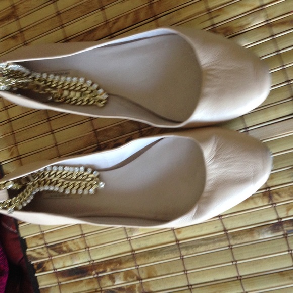 Zara nude ballet flats