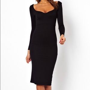 Sweetheart neckline body con dress