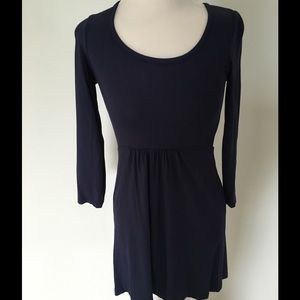 Boden Jersey Empire Waist Tunic, Navy, Like New!