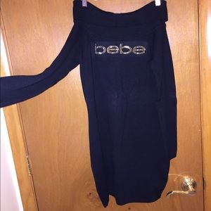 Bebe off the shoulder sweater dress