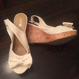 Apt 9 wedges never worn!