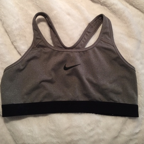 Grey Nike Dri-Fit Sports Bra