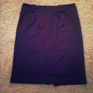 Black pencil skirt