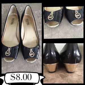 Michael kors flats, worn but very comfy open toe.