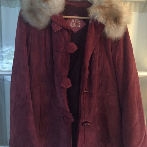 Vintage fur trim CMS jacket