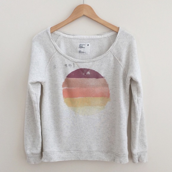 AE | Gray Graphic Sweatshirt - Picture 2 of 4