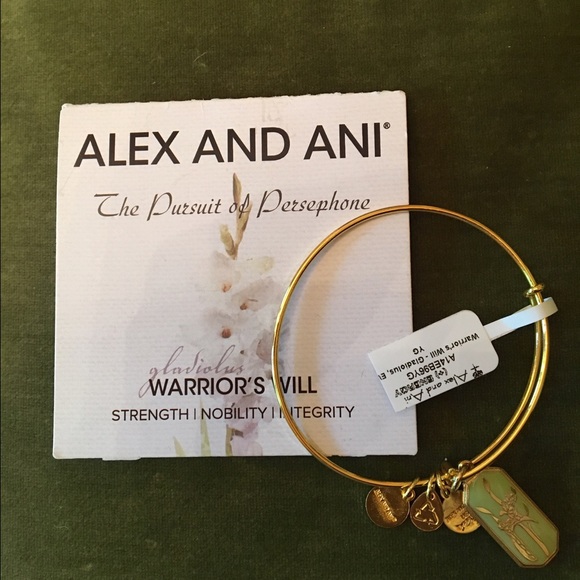Alex & Ani Gladiolus Bangle
