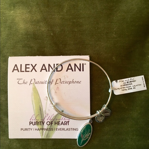 Alex & Ani Lily of the Valley Bangle