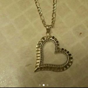 10kt yellow gold necklace and charm