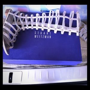 Stuart Weitzman Metallic Gold Gladiator Sandals