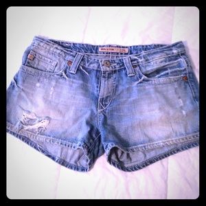 Blue jean shorts