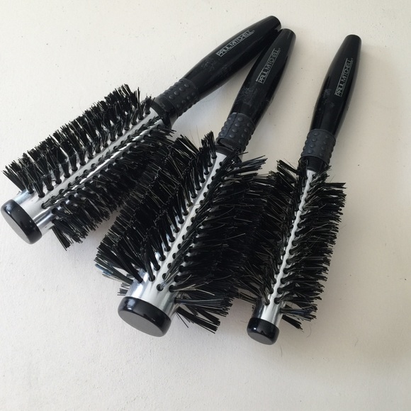 3 Paul Mitchell bore bristle round brushes