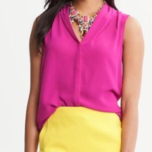 Banana Republic Draped Sleeveless Blouse