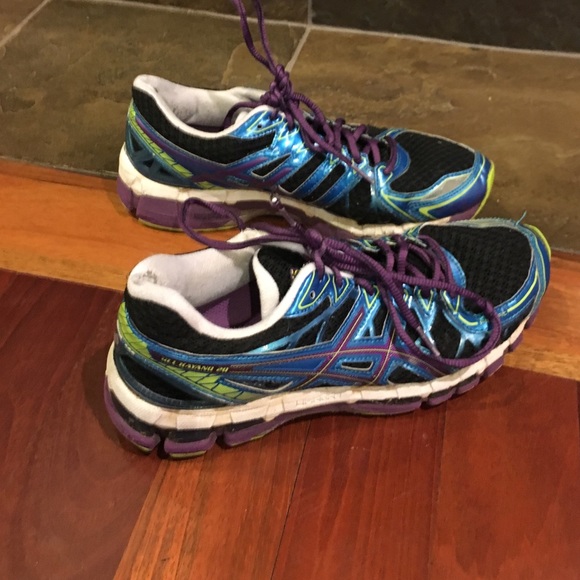 ASIC kayano 20, multicolored, women's 9