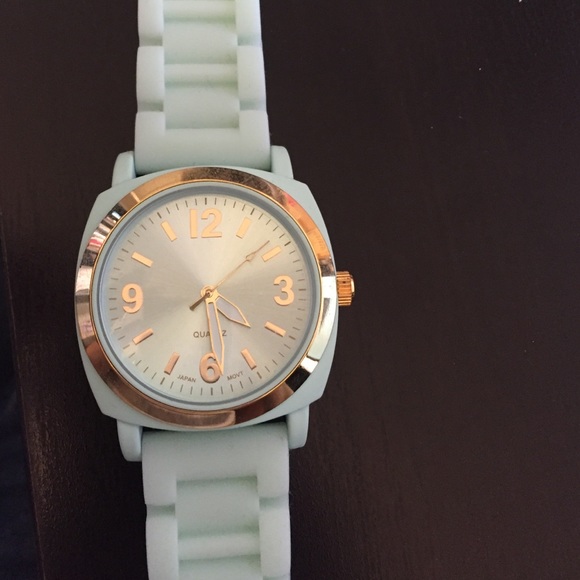 NWOT Mint Green Anthropologie Viscid Rubber Watch