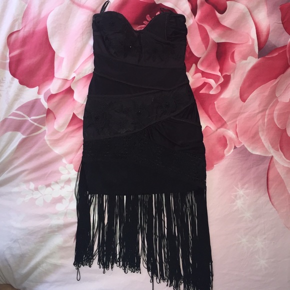 BEBE black strapless dress - Picture 2 of 4