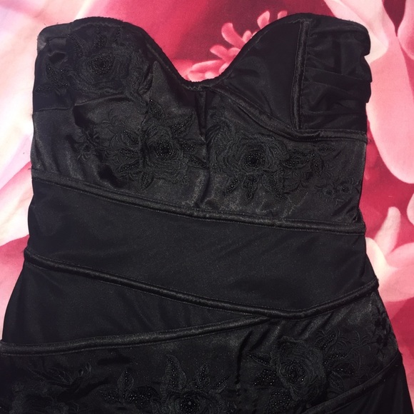 BEBE black strapless dress - Picture 3 of 4
