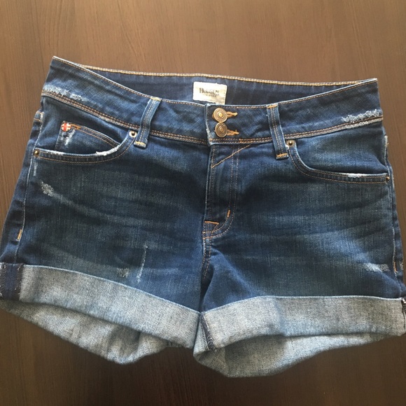 Hudson Denim Croxley Mid Thigh Shorts