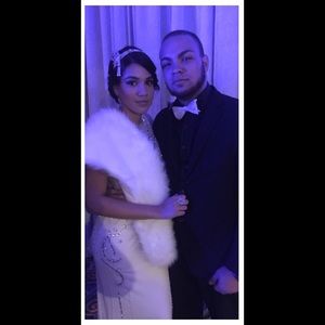 Bundle great gatbsy head piece and scarf