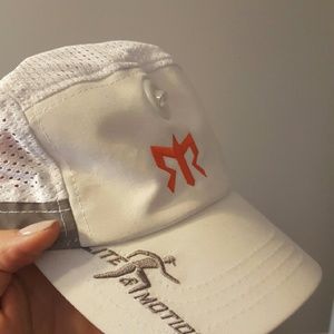 White Running Hat with Head Light