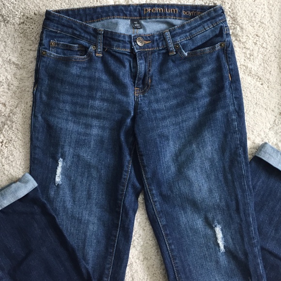 Deconstructed Boyfriend Jeans