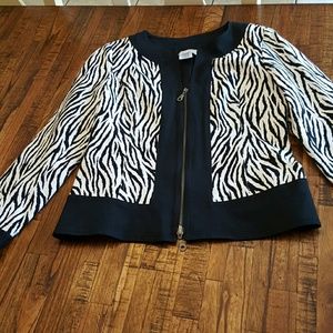 Cute and classy Zebra Print Blazer size 10