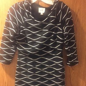 Black and white classy dress