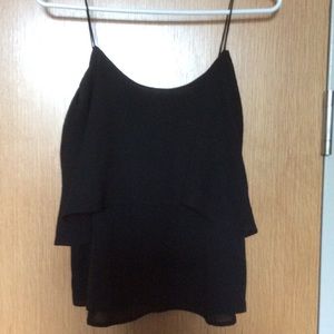 * SOLD * Black flowy tank top